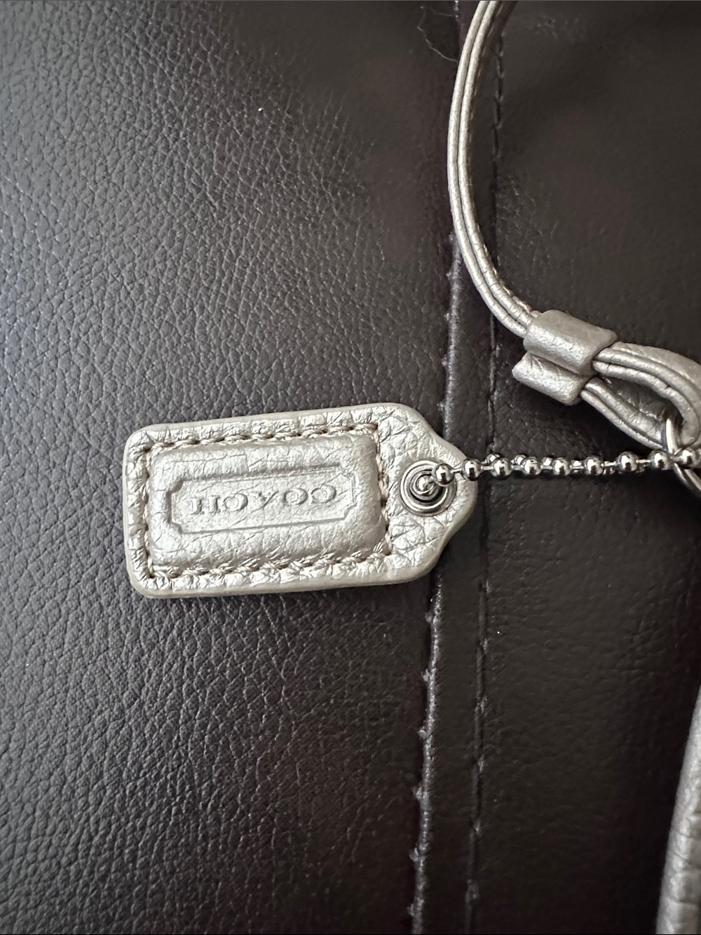 Coach Platinum Leather Wristlet Wallet - Picture 7 of 11